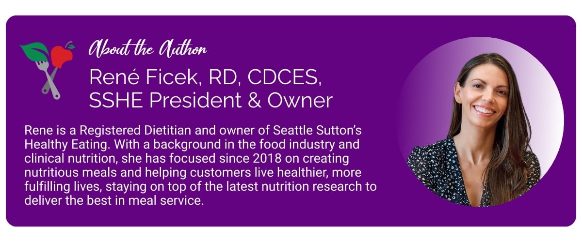 about the author, Rene Ficek, President and owner of Seattle Sutton's Healthy Eating